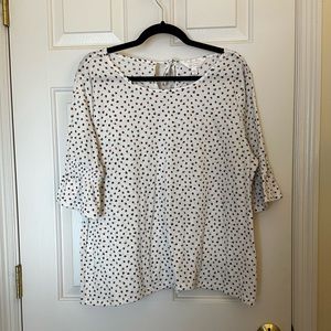 XXL Ladybug Print 3/4 Sleeve LC Lauren Conrad Shirt